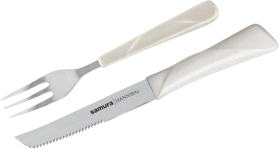 HANNIBAL - Steak Knife & Fork Set for 4 Persons