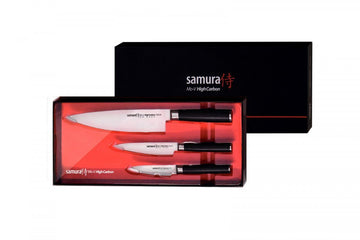MO-V Set of 3 Knives - Chef's Knife, Utility Knife, Paring Knife