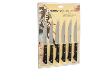 HARAKIRI Set of 6 Steak Knives
