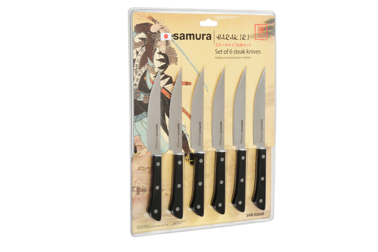 HARAKIRI Set of 6 Steak Knives