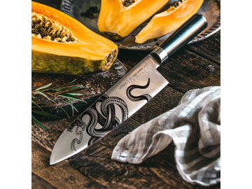 MO-V TATTOO Grand Chef's Knife 9.4" - Black Snake